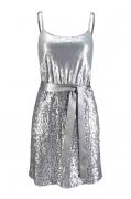 Paillettenkleid silber Größe 36