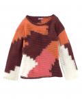 Patch-Pullover bunt