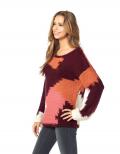 Patch-Pullover bunt