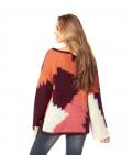 Patch-Pullover bunt