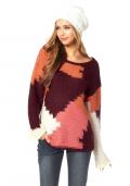 Patch-Pullover bunt