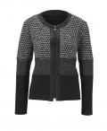 Patchwork-Jacke schwarz-grau