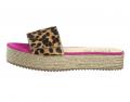 Plateau-Pantolette camel-pink