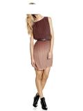 Plisseekleid bordeaux Gr. 40