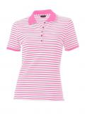 Poloshirt pink-weiß