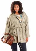 Poncho-Jacke sand