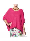 Poncho-Pullover pink