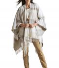 Poncho beige-creme