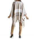 Poncho beige-creme