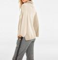 Pullover + Schal creme