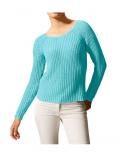 Pullover aqua