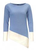 Pullover blau-ecru