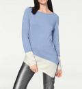 Pullover blau-ecru