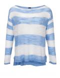 Pullover blau-ecru