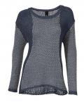 Pullover blau-gemustert