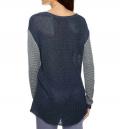 Pullover blau-gemustert