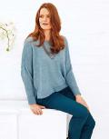 Pullover blau melange