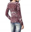 Pullover bordeaux mit Strass