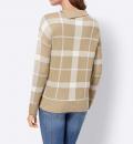 Pullover camel-ecru