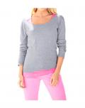 Pullover grau-melange