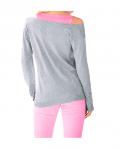 Pullover grau-melange