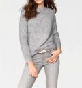 Pullover grau-melange