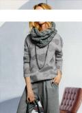 Pullover grau-silber