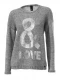 Pullover grau-silber