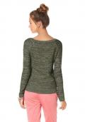 Pullover khaki meliert