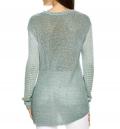 Pullover mint-gemustert