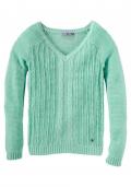 Pullover mint-meliert