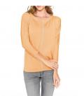 Pullover mit Kaschmir mandarine-grau