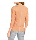 Pullover mit Kaschmir mandarine-grau