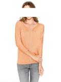 Pullover mit Kaschmir mandarine-grau