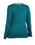 Pullover mit Kette petrol