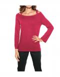 Pullover mit Ketten rot Gr. 44