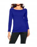 Pullover mit Ketten royalblau