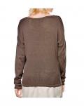 Pullover mit Pailleten taupe