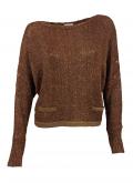 Pullover mit Pailletten bronze