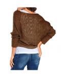 Pullover mit Pailletten bronze