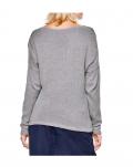 Pullover mit Pailletten grau