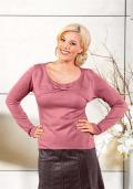 Pullover mit Schleife altrosa