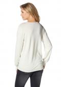 Pullover mit Strass creme