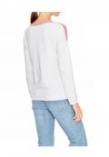 Pullover mit Strass rosa-offwhite