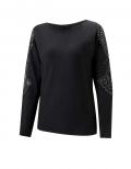 Pullover mit Strass schwarz