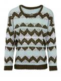 Pullover oliv-bunt