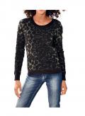 Pullover oliv-schwarz