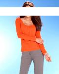 Pullover orange