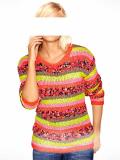 Pullover pink-bunt