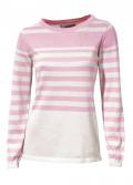 Pullover rosa-ecru